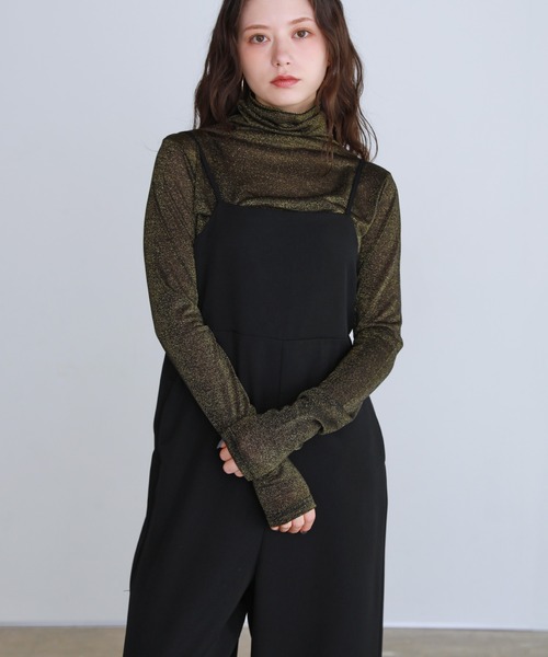 shetila(シェティラ)の「チュールベスト付きドレッシーオールインワン(サロペット/オーバーオール・レディース・ブラック系2/グレー/ブラック系1・FREE)」の14枚目の写真