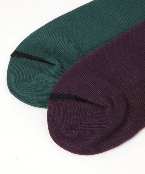 GLOBAL WORK(グローバルワーク)の「らくごこちフィットソックス/スニーカーイン/284693(ソックス/靴下・メンズ・ブラック/オフホワイト/グレー/グリーン/オレンジ/パープル・FREE)」の10枚目の写真
