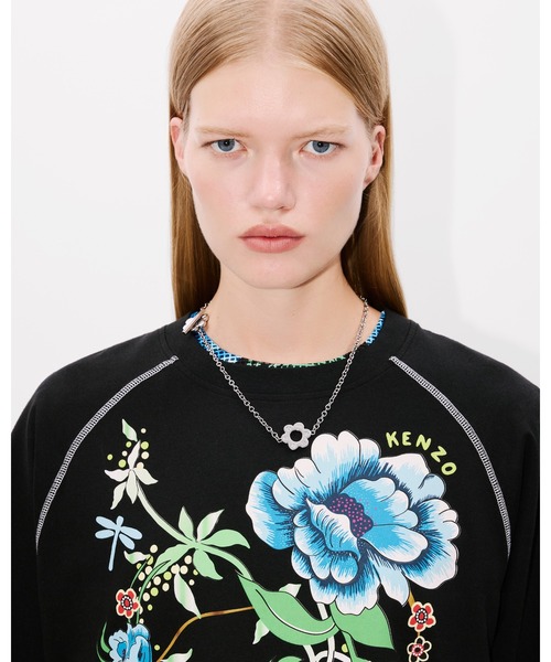 KENZO ケンゾー 'Kenzo Peonies' T-shirt プリントTシャツ セール】'KENZO Peonies' Tシャツ（Tシャツ/カットソー）｜KENZO