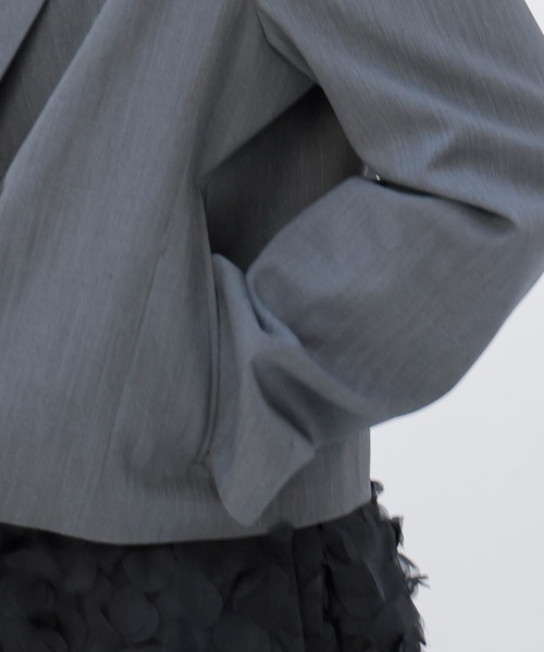 DRESSLAVE(ドレスレイブ)の「double tailored jacket(ダブルテーラードジャケット)(テーラードジャケット・レディース・ブラック/グレー・38)」の13枚目の写真