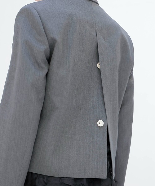 DRESSLAVE(ドレスレイブ)の「double tailored jacket(ダブルテーラードジャケット)(テーラードジャケット・レディース・ブラック/グレー・38)」の14枚目の写真