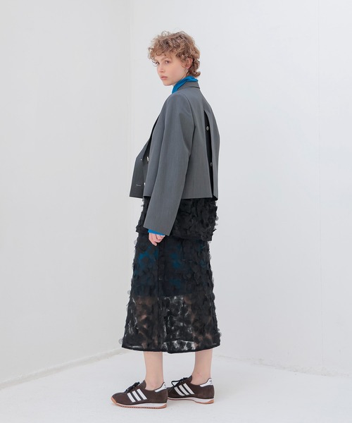 DRESSLAVE(ドレスレイブ)の「double tailored jacket(ダブルテーラードジャケット)(テーラードジャケット・レディース・ブラック/グレー・38)」の16枚目の写真