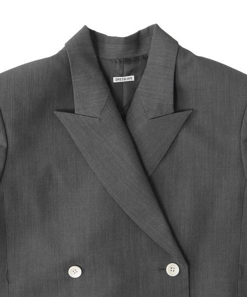 DRESSLAVE(ドレスレイブ)の「double tailored jacket(ダブルテーラードジャケット)(テーラードジャケット・レディース・ブラック/グレー・38)」の17枚目の写真