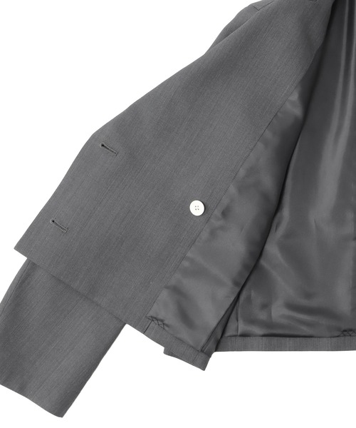 DRESSLAVE(ドレスレイブ)の「double tailored jacket(ダブルテーラードジャケット)(テーラードジャケット・レディース・ブラック/グレー・38)」の9枚目の写真