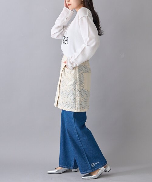 CIAOPANIC TYPY（チャオパニックティピー）の「【willow】レースデニムレイヤードミニスカ（スカート・レディース・オフホワイト・ONE SIZE）」の10枚目の写真