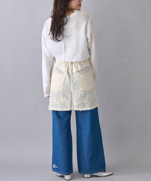 CIAOPANIC TYPY（チャオパニックティピー）の「【willow】レースデニムレイヤードミニスカ（スカート・レディース・オフホワイト・ONE SIZE）」の11枚目の写真