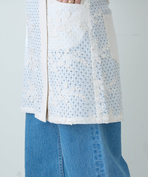 CIAOPANIC TYPY（チャオパニックティピー）の「【willow】レースデニムレイヤードミニスカ（スカート・レディース・オフホワイト・ONE SIZE）」の17枚目の写真