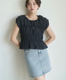 REMOON | ヴィンテージサテンシャーリングブラウス(シャツ/ブラウス)