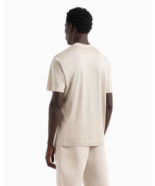 EMPORIO ARMANI(エンポリオアルマーニ)の「【エンポリオ アルマーニ】ASV Tシャツ リヨセル混紡ジャージー Emporio Armani刺繍(Tシャツ/カットソー・メンズ・セージグリーン/ネイビー/グレイッシュベージュ・XX-LARGE/X-SMALL/X-LARGE/SMALL/MEDIUM/LARGE/XXX-LARGE/XX-SMALL)」の10枚目の写真