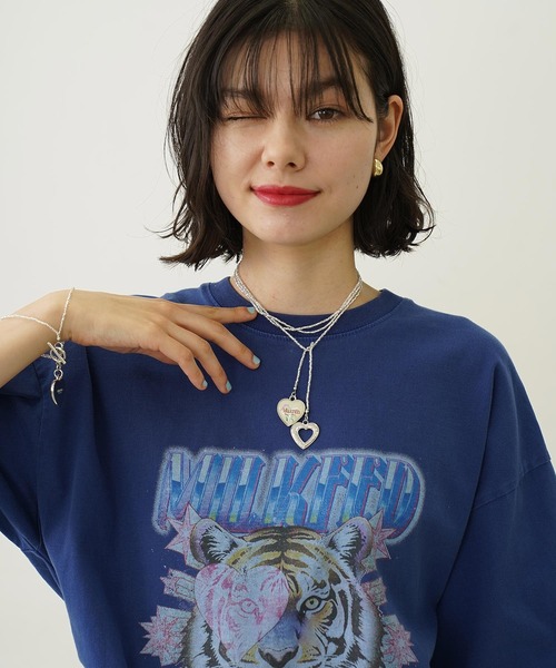 MILKFED.（ミルクフェド）の「TIGER WIDE S/S TEE（Tシャツ/カットソー・レディース・ブラック/オートミール/ブルー・L/M）」の6枚目の写真