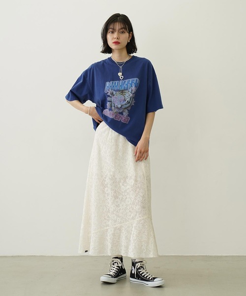 MILKFED.（ミルクフェド）の「TIGER WIDE S/S TEE（Tシャツ/カットソー・レディース・ブラック/オートミール/ブルー・L/M）」の9枚目の写真