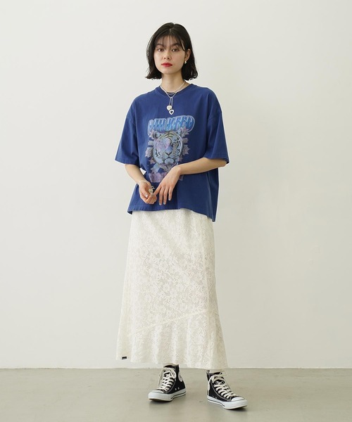 MILKFED.（ミルクフェド）の「TIGER WIDE S/S TEE（Tシャツ/カットソー・レディース・ブラック/オートミール/ブルー・L/M）」の10枚目の写真