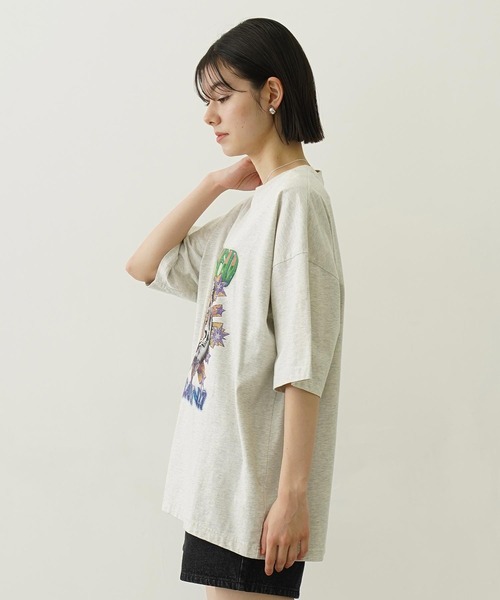 トップス milk セール】CUT OUT LOGO POCKET WIDE S/S TEE（Tシャツ/カットソー