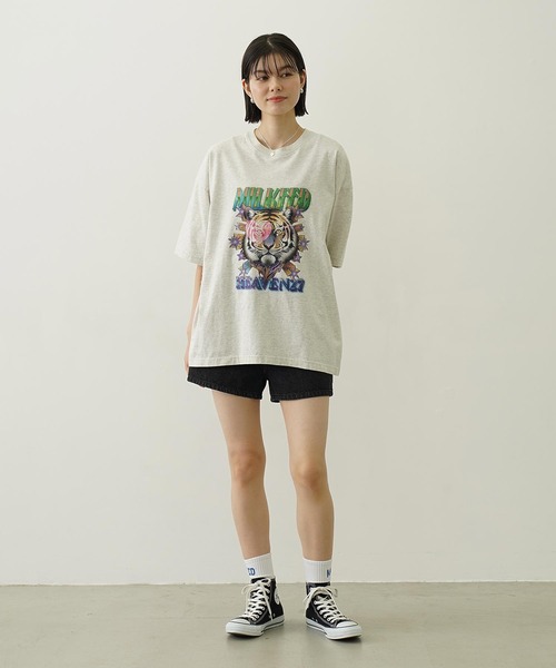 MILKFED.（ミルクフェド）の「TIGER WIDE S/S TEE（Tシャツ/カットソー・レディース・ブラック/オートミール/ブルー・L/M）」の18枚目の写真
