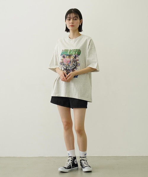 MILKFED.（ミルクフェド）の「TIGER WIDE S/S TEE（Tシャツ/カットソー・レディース・ブラック/オートミール/ブルー・L/M）」の21枚目の写真