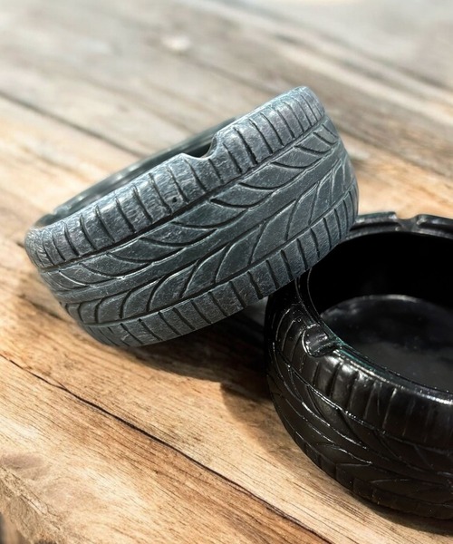 Port（ポート）の「レトロ ユーズド タイヤ デザイン アシュトレイ（アッシュトレイ/ライター・メンズ・ブラック/ホワイト/レッド/イエロー/グリーン・FREE）」の4枚目の写真