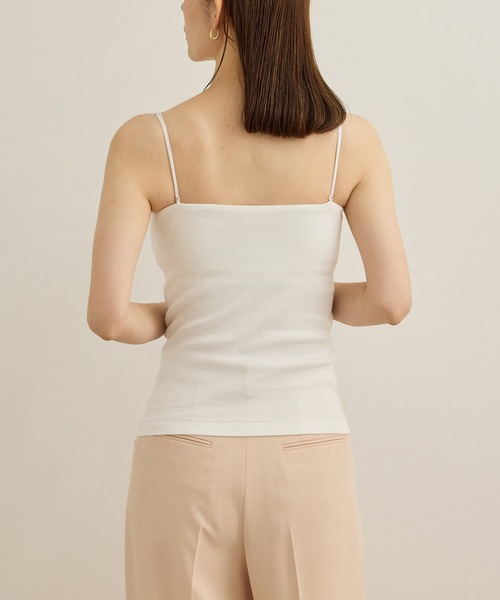 ROPE'（ロペ）の「カップ付きオーガニックコットンキャミソール/洗える（キャミソール・レディース・ホワイト/ブラック・FREE）」の12枚目の写真