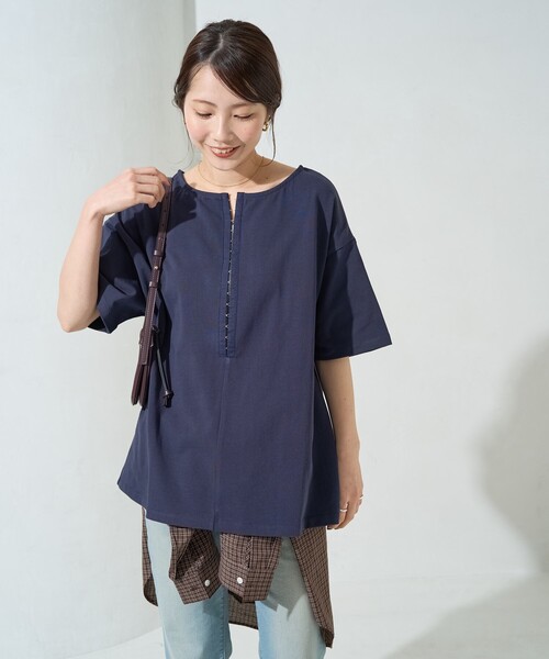 とてや様 限定展開 2WAY ホックデザイン 半袖 Tシャツ（Tシャツ