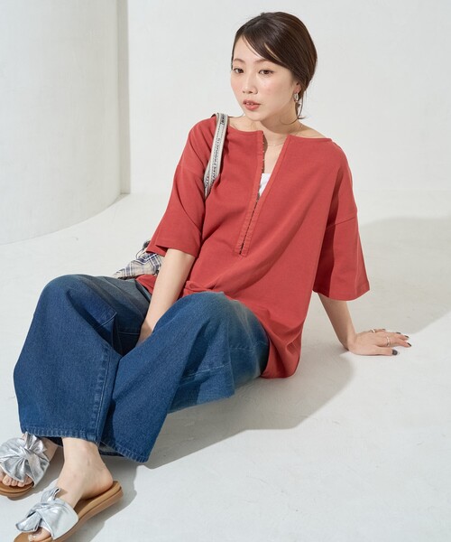 とてや様 限定展開 2WAY ホックデザイン 半袖 Tシャツ（Tシャツ
