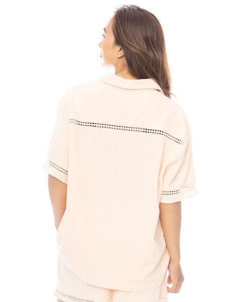 BILLABONG(ビラボン)の「BILLABONG レディース 【TROPICAL HIGHS】 SUMMERS END SS WVN 半袖シャツ 【2025年春夏モデル】/ビラボンセットアップ対応半袖シャツ(シャツ/ブラウス・レディース・オレンジ系その他/ブラック系その他・SMALL)」の6枚目の写真