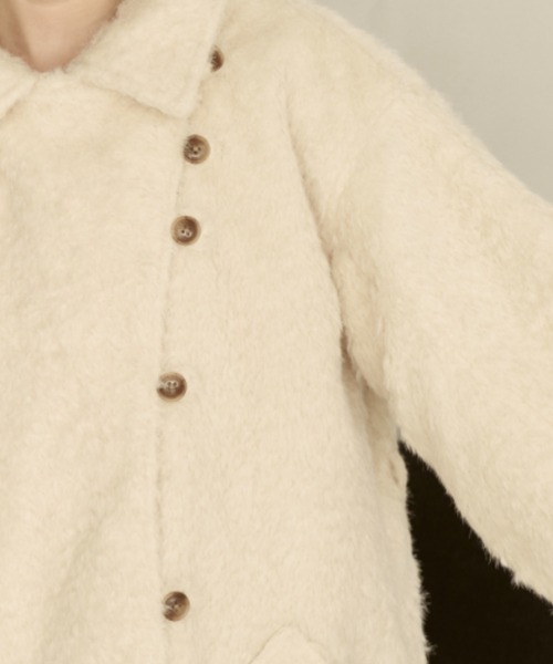 moi tytto（モイテュット）の「【取り外しリボン付き】シャギーミディ