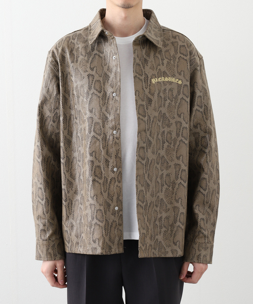 PLEASURES（プレジャー）の「【PLEASURES / プレジャーズ】 Anaconda L/S Shirts P25SP00 4（シャツ/ブラウス・メンズ・ブラウン・MEDIUM/LARGE）」の4枚目の写真