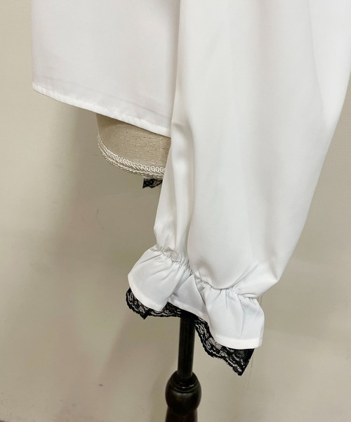 MA*RS（アメーバーマーズ）の「肩開きクロスZIPスライダーブラウス（シャツ/ブラウス・レディース・ブラック/ホワイト・FREE）」の7枚目の写真