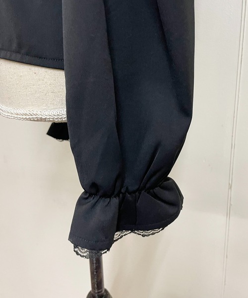 MA*RS（アメーバーマーズ）の「肩開きクロスZIPスライダーブラウス（シャツ/ブラウス・レディース・ブラック/ホワイト・FREE）」の4枚目の写真