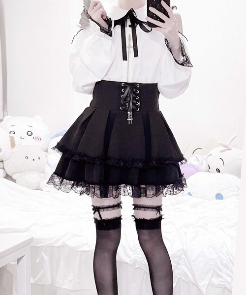 セール】肩開きクロスZIPスライダーブラウス（シャツ/ブラウス）｜MA