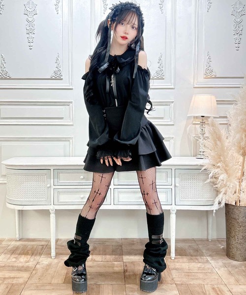 セール】肩開きクロスZIPスライダーブラウス（シャツ/ブラウス）｜MA