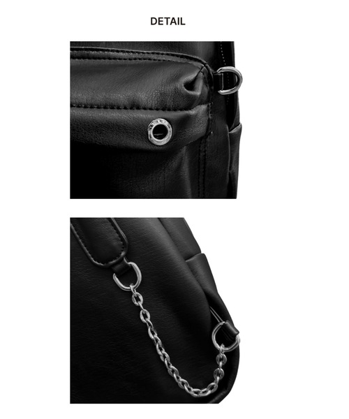 BLACKPURPLE（ブラックパープル）の「Shadow Chain Mini Backpack（バックパック/リュック・レディース・ブラック・FREE）」の2枚目の写真