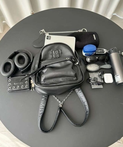 BLACKPURPLE（ブラックパープル）の「Shadow Chain Mini Backpack（バックパック/リュック・レディース・ブラック・FREE）」の9枚目の写真