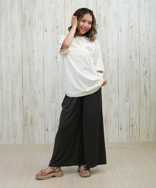 ANTIBAL（アンティバル）の「ANTIBAL/アンティバル スヌーピー/UVケアラッシュガード 253AN2ST642（Tシャツ/カットソー・レディース・ホワイト/ブラック/グレー/ネイビー・FREE）」の11枚目の写真