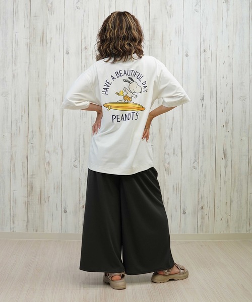 ANTIBAL（アンティバル）の「ANTIBAL/アンティバル スヌーピー/UVケアラッシュガード 253AN2ST642（Tシャツ/カットソー・レディース・ホワイト/ブラック/グレー/ネイビー・FREE）」の12枚目の写真