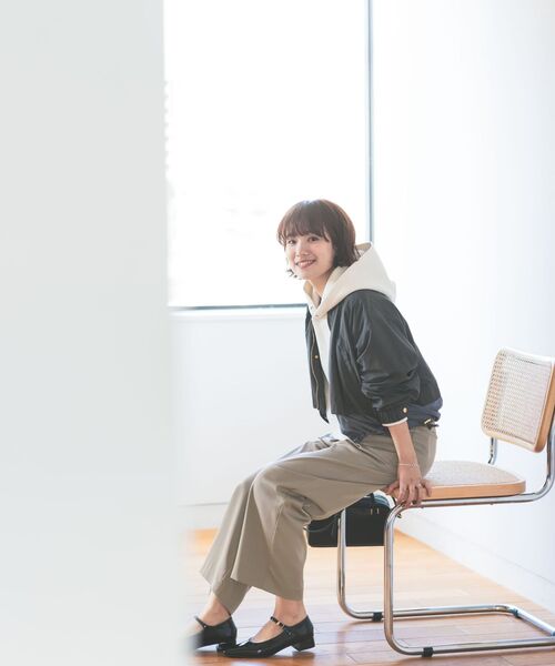 COHINA（コヒナ）の「ウエストデザインドロストパンツ 【低身長・小柄女性】（その他パンツ・レディース・ブルー/ブラック/ベージュ・S-Regular/XS-Regular/S-Short/XS-Short）」の4枚目の写真