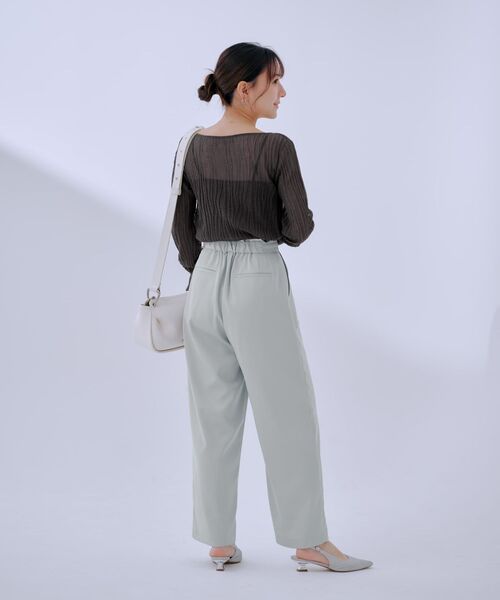 COHINA（コヒナ）の「ウエストデザインドロストパンツ 【低身長・小柄女性】（その他パンツ・レディース・ブルー/ブラック/ベージュ・S-Regular/XS-Regular/S-Short/XS-Short）」の22枚目の写真