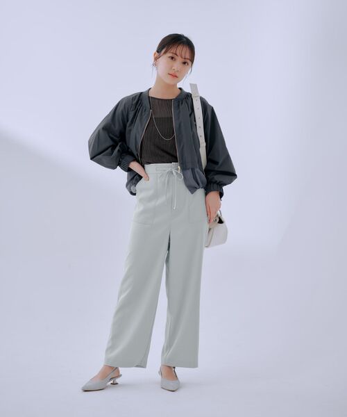 COHINA（コヒナ）の「ウエストデザインドロストパンツ 【低身長・小柄女性】（その他パンツ・レディース・ブルー/ブラック/ベージュ・S-Regular/XS-Regular/S-Short/XS-Short）」の21枚目の写真