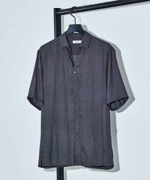 5351 POUR LES HOMMES（ゴーサンゴーイチプールオム）の「スキッパー 半袖 シャツ / 開襟シャツ（シャツ/ブラウス・メンズ・チャコールグレー/ネイビー/グリーン・48/46/44/50）」の21枚目の写真