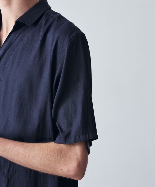 5351 POUR LES HOMMES（ゴーサンゴーイチプールオム）の「スキッパー 半袖 シャツ / 開襟シャツ（シャツ/ブラウス・メンズ・チャコールグレー/ネイビー/グリーン・48/46/44/50）」の15枚目の写真