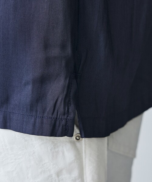 5351 POUR LES HOMMES（ゴーサンゴーイチプールオム）の「スキッパー 半袖 シャツ / 開襟シャツ（シャツ/ブラウス・メンズ・チャコールグレー/ネイビー/グリーン・48/46/44/50）」の14枚目の写真