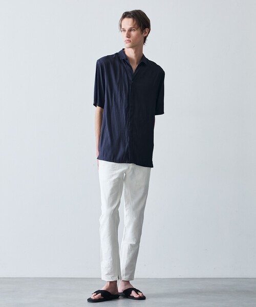 5351 POUR LES HOMMES（ゴーサンゴーイチプールオム）の「スキッパー 半袖 シャツ / 開襟シャツ（シャツ/ブラウス・メンズ・チャコールグレー/ネイビー/グリーン・48/46/44/50）」の11枚目の写真