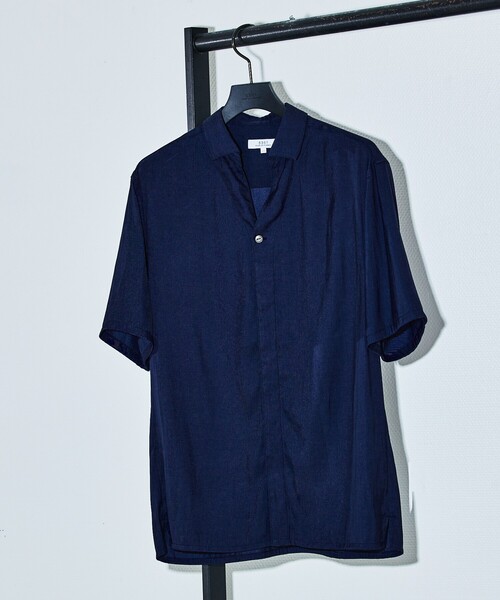 5351 POUR LES HOMMES（ゴーサンゴーイチプールオム）の「スキッパー 半袖 シャツ / 開襟シャツ（シャツ/ブラウス・メンズ・チャコールグレー/ネイビー/グリーン・48/46/44/50）」の10枚目の写真
