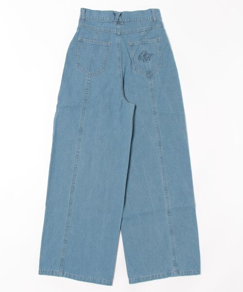 REDYAZEL（レディアゼル）の「ロゴ刺繍タックデニムパンツ（デニムパンツ・レディース・ネイビー/ブルー・MEDIUM/SMALL）」の17枚目の写真