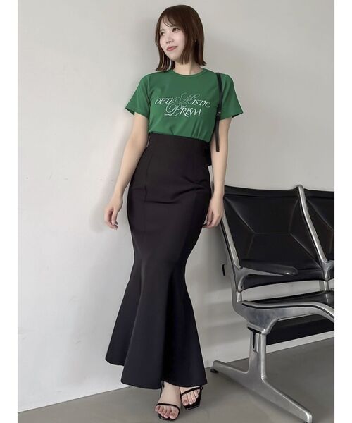 dazzlin（ダズリン）の「ハイウエストアソートナロースカートⅡ【マーメイドスカート】（スカート・レディース・ピンク/グリーン/ブルー/ブラック・X-SMALL/SMALL/MEDIUM）」の6枚目の写真