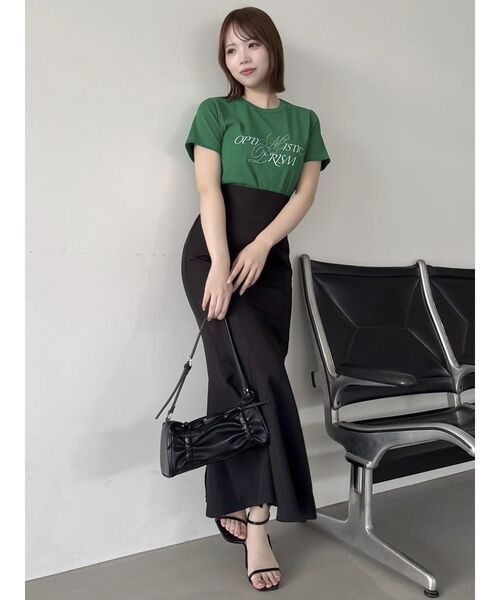 dazzlin（ダズリン）の「ハイウエストアソートナロースカートⅡ【マーメイドスカート】（スカート・レディース・ピンク/グリーン/ブルー/ブラック・X-SMALL/SMALL/MEDIUM）」の7枚目の写真