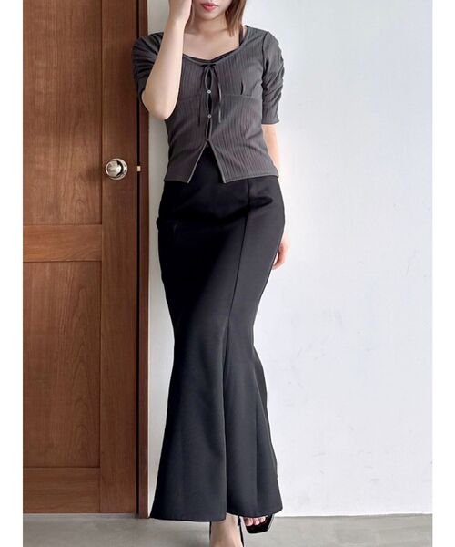 dazzlin（ダズリン）の「ハイウエストアソートナロースカートⅡ【マーメイドスカート】（スカート・レディース・ピンク/グリーン/ブルー/ブラック・X-SMALL/SMALL/MEDIUM）」の11枚目の写真