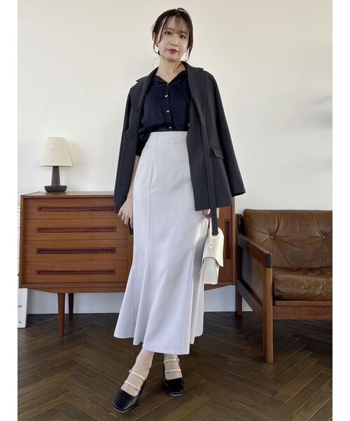 dazzlin（ダズリン）の「ハイウエストアソートナロースカートⅡ【マーメイドスカート】（スカート・レディース・ピンク/グリーン/ブルー/ブラック・X-SMALL/SMALL/MEDIUM）」の14枚目の写真