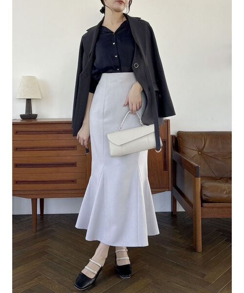 dazzlin（ダズリン）の「ハイウエストアソートナロースカートⅡ【マーメイドスカート】（スカート・レディース・ピンク/グリーン/ブルー/ブラック・X-SMALL/SMALL/MEDIUM）」の15枚目の写真