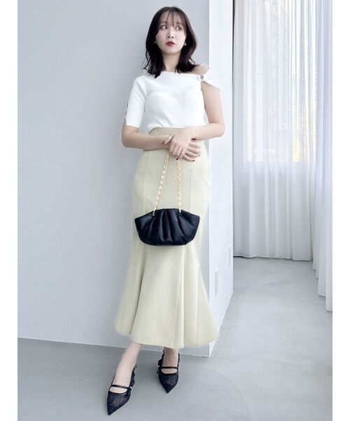 dazzlin（ダズリン）の「ハイウエストアソートナロースカートⅡ【マーメイドスカート】（スカート・レディース・ピンク/グリーン/ブルー/ブラック・X-SMALL/SMALL/MEDIUM）」の18枚目の写真