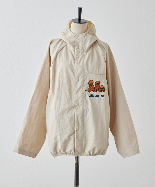 ear PAPILLONNER(イアパピヨネ)の「《撥水/UVカット》KEN NAKAYAMAコラボ ウインドブレーカー(その他アウター・レディース・ベージュ系その他・FREE)」の2枚目の写真